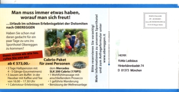 Obereggen - Sporthotel Obereggen - I 2002 95 001 ●